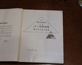 Interior of Rare copy of the History of the 14th Armored Division by Captain Joseph Carter