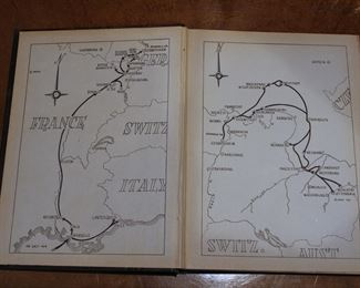 Interior of Rare copy of the History of the 14th Armored Division by Captain Joseph Carter