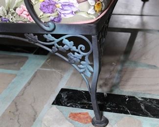 Detail on the Orleans pattern Russell Woodard furniture