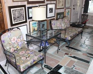 They just don't get any better than these when it comes to vintage condition!  Phenomenal Russell Woodard Orleans Pattern wrought iron patio furniture