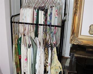 There are some great old linens in this sale!  Tablecloths, napkins, and so much more!