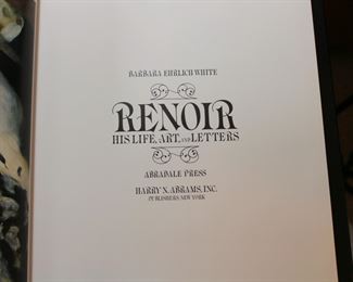 Renoir, His Life, Art, and Letters coffee table book