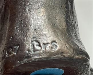 Brs mark on the miniature solid bronze troll figures