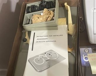 Italian sewing maching, Supernova Ultra Mark 2, with extra add ons