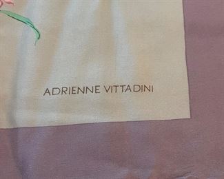 Vintage Adrienne Vittadini silk scarf