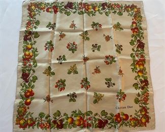 Vintage Christian Dior silk scarf