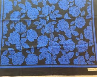 Vintage Christian Dior silk scarf