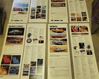 Dealership Showroom Sign  (Hard Cardboard ) 23 1/4 Wide x 47 1/2   Long. They Are White Background  Not Yellow Due To The Lighting 