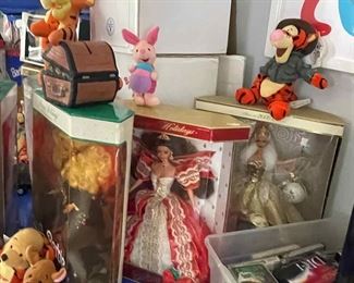 Barbies & tigger collection