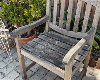 Wood yard chair
