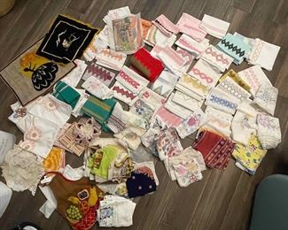 Vintage embroidered towels