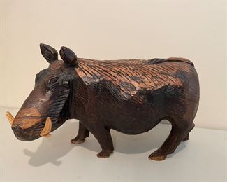 Carved Warthog