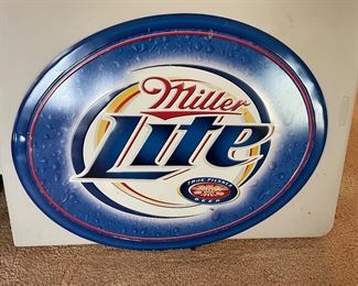 Miller Lite Tin Sign