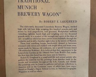 Vintage “Traditional Munich Brewery Wagon” Print