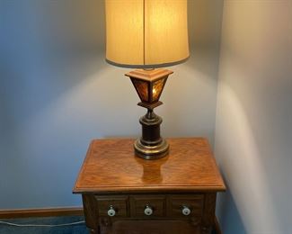 Nightstand and lamp