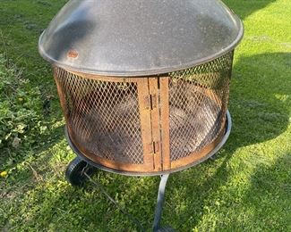 Large Rolling Fire Pit