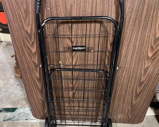 At home small deluxe rolling utility shopping cart