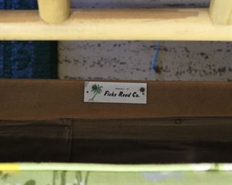 Label on the Ficks Reed