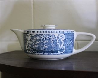 Currier and Ives teapot