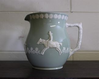 Spode Fortuna pitcher with Fox Hunt Scene
