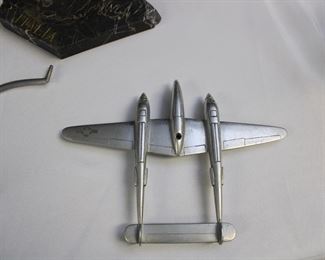 Detail on additional bomber for WWII Italian souvenir ashtrays