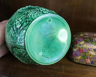Underside of Wedgwood pitcher