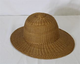 Fantastic old woven wicker hat in EXCELLENT condition!