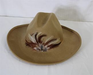 Vintage felt cowboy hat