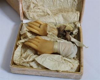 Wax doll hands