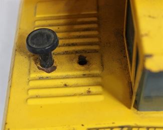 Detail on the NYLINT pressed steel dump truck