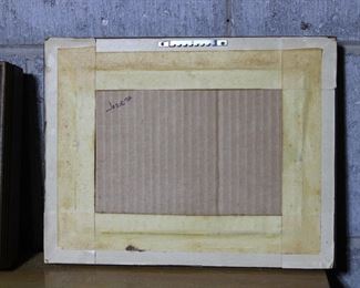 Signature on 1970's cut paper diorama