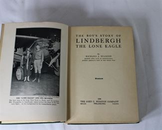 Title page of The Boy's Story of Lindbergh, The Lone Eagle