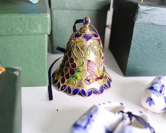 Cloisonne bell ornament