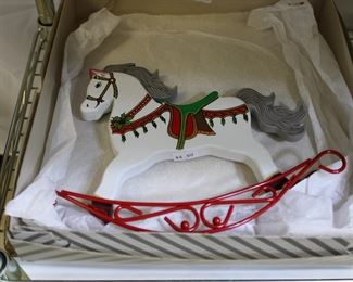 Christmas decoration rocking horse