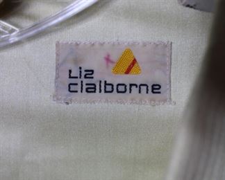Label on Liz Claiborne pale gold blouse (Size L)