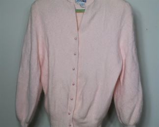 Vintage Adele Joyce blush pink lambswool blend sweater - Size S