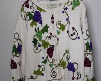 Design Options zip front cotton blend cardigan 