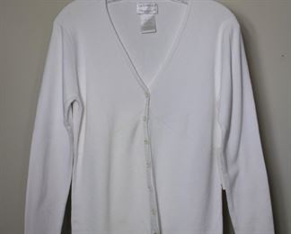 Designer Originals white button-front cardigan - Size S