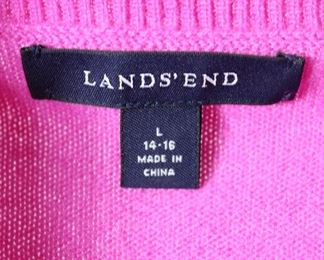 Label on Lands' End turtleneck sweater - Size L (14-16)