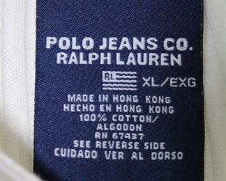 Label on Polo Jeans Co/Ralph Lauren quarter zip mock turtleneck - Size XL