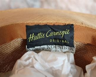 Hattie Carnegie Original purchased at Stanley Korshak, Chicago, with original hat box