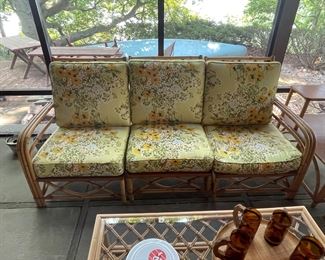 Ficks-Reed sectional, two ends and a center section chair