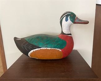 Painted duck figure