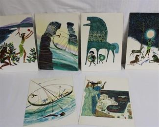 Vintage 1950's Sun Line menus from a late 1950's Mediterranean Greek Cruise 