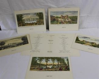 1950's Menu's from  the Compagnie Générale Transatlantique cruise line