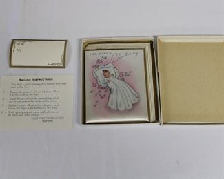 Fabulous vintage NEVER USED baby christening gift book 