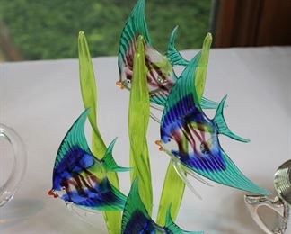 Gorgeous Murano glass school of angelfish