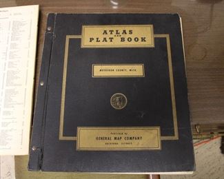 Muskegon County 1948 Atlas and Plat Books!  Two copies are for sale!