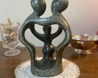 Carved stone sculpture