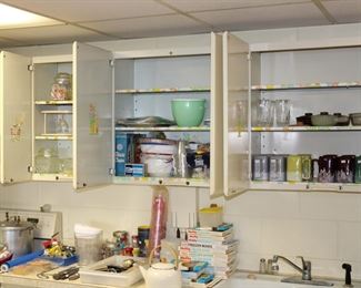 The downstairs kitchen with all of its vintage goodies is ready to sell!